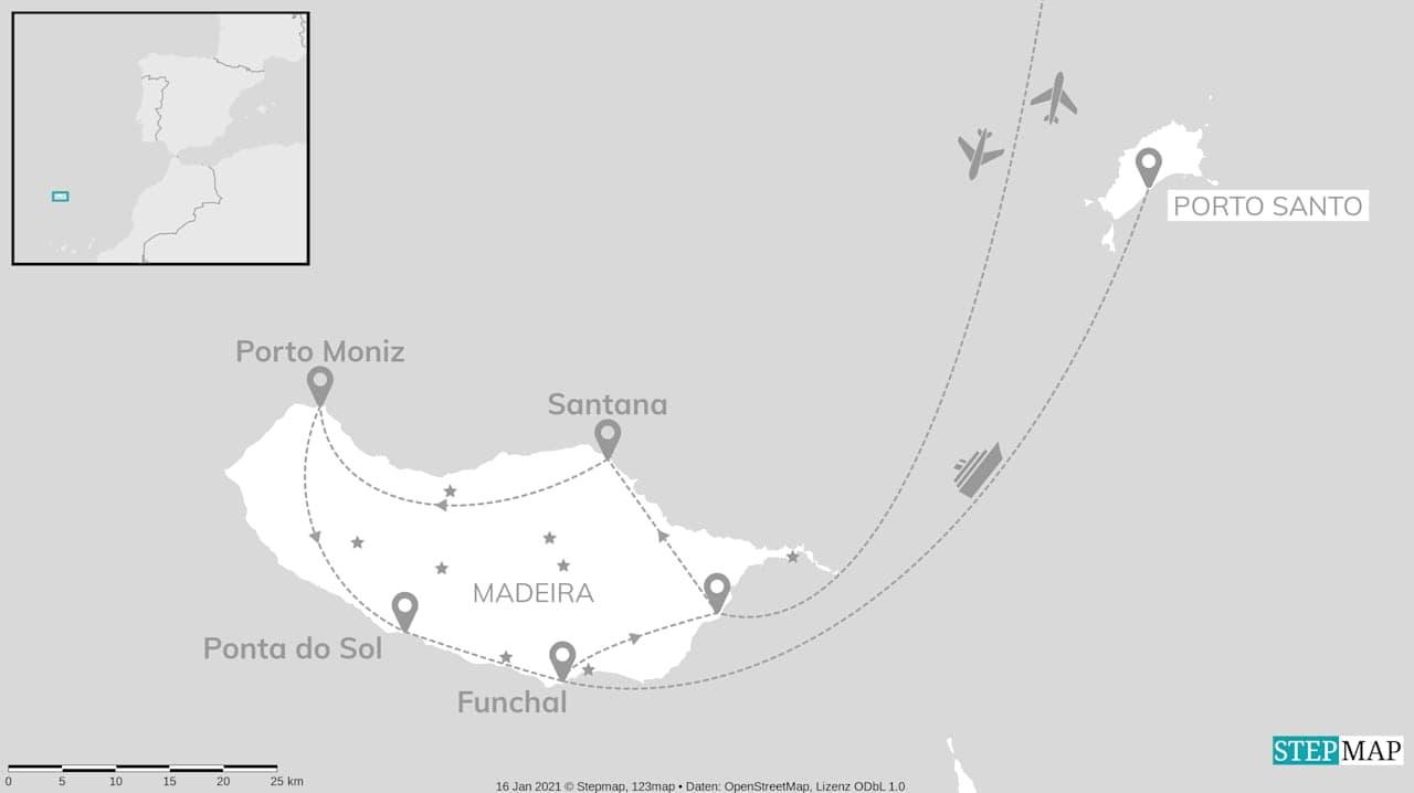 Inselhopping Madeira & Porto Santo: Von Vulkangewalt zum Strandgeheimnis