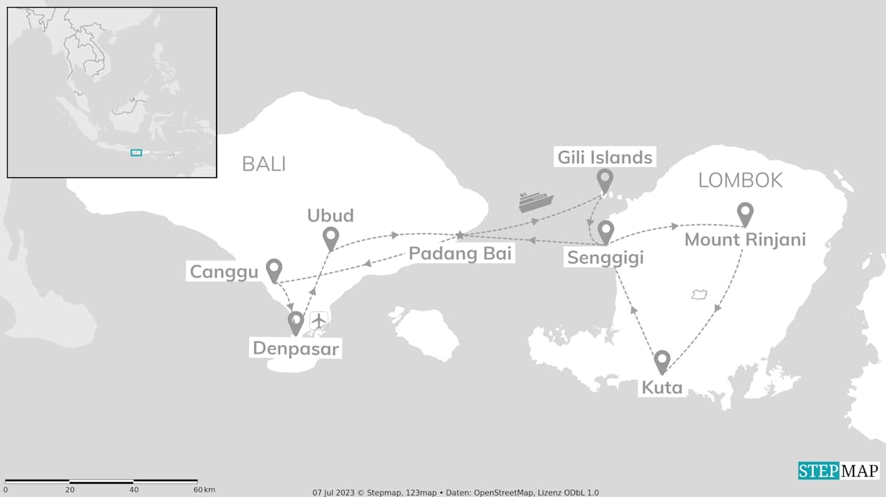 Bali, Gili and Lombok: From sunrise hikes to surfing paradise