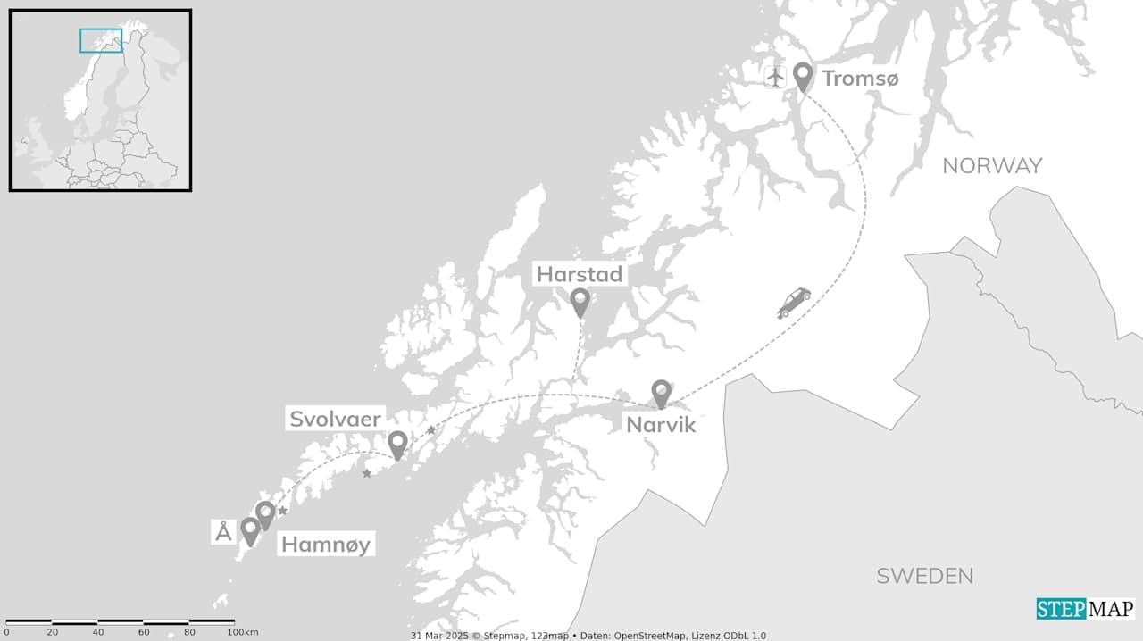 Lofoten adventure: Road trip to red stilt houses