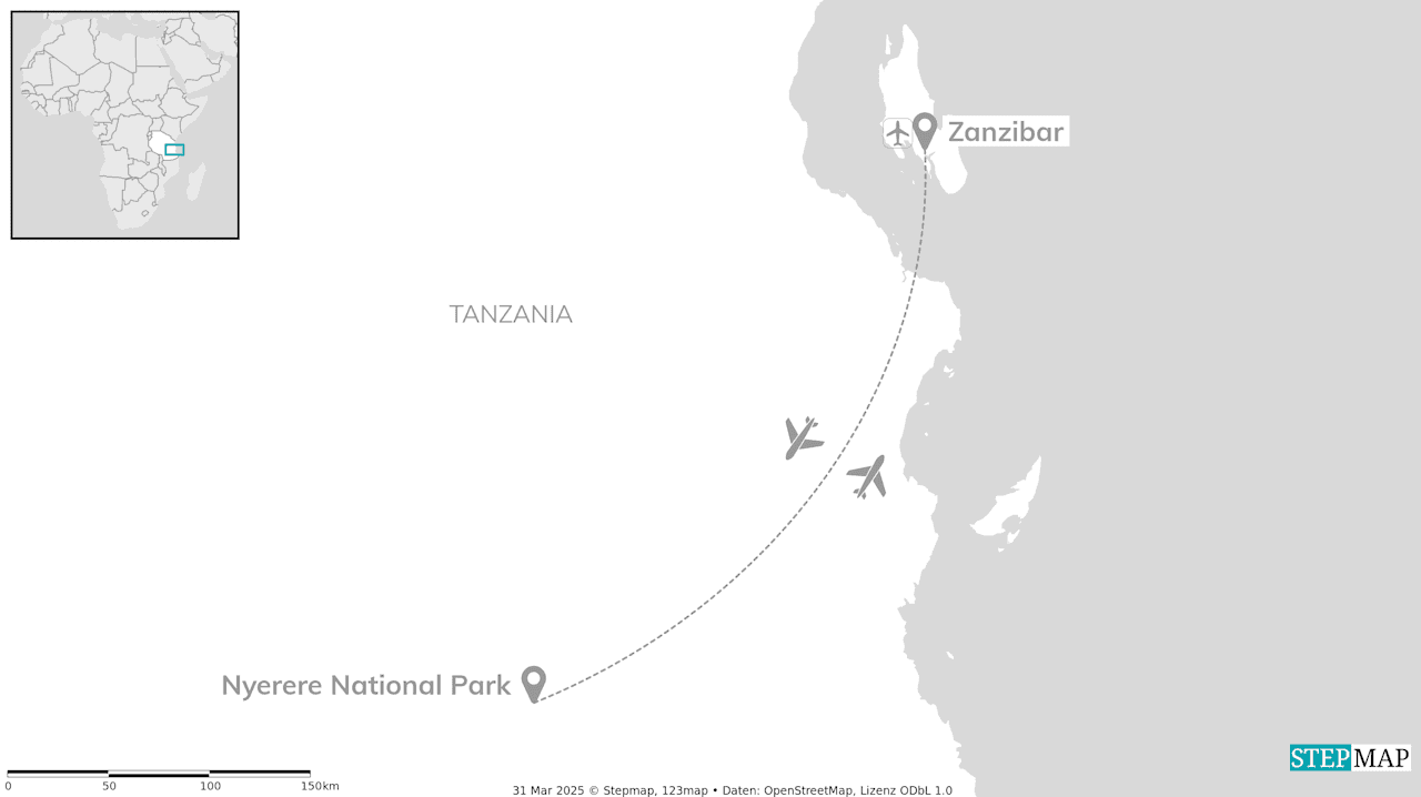 Tanzania and Zanzibar: Safari and beach adventure