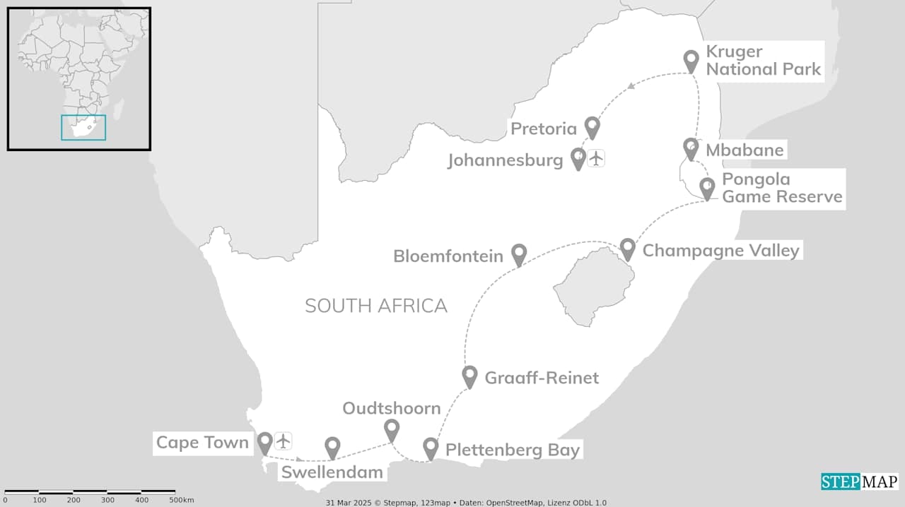 All around South Africa: The Cape to safaris in Kruger