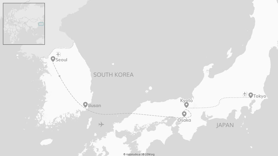 Japan and South Korea: Where anime meets K-pop!